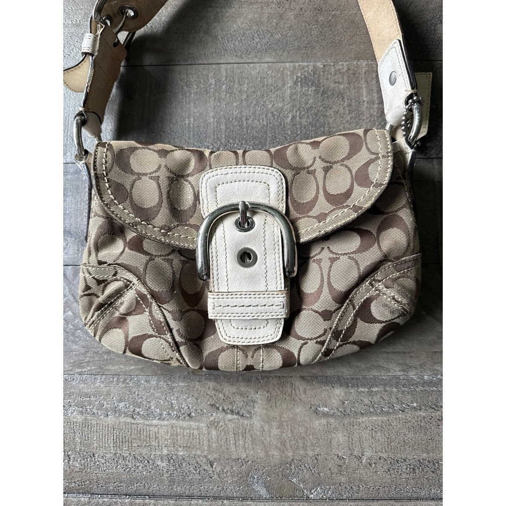 Coach Brown Small Soho Signature 2008 Vintage - Picture 2 of 9